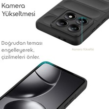 SÜS 14T Pro 5g Için Koruyucu Kalın Yapılı Rugged Tpu Silikon Kılıf Kamera Yükseltili Içi Süet Dokulu Kenarları Darbe Emici ve Kayma Önleyici Özellikli Tam Kaplayan Koruyucu Kılıf