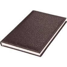 SÜS 2k 4913 Defter 17X24 Cm. Kareli̇ 160 Yapraklı Deri Hilton Desen Kapaklı Kahverengi, Kahverengi