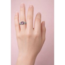 Blue Cat Bijouterie Kalp Taşlı Yüzük