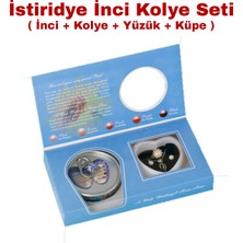 Direkstoktan Istiridye Inci Seti / Inci + Kolye + Yüzük + Küpe Seti - Pearl Oyster Set / Anneler Günü Hediyesi