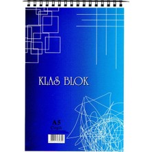 Klas A5 Bloknot Spiralli Office Book Çizgili 100 Yaprak (6 Lı Paket)