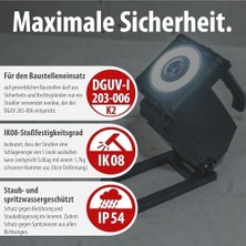 SÜS Profesyonel Serisi Multi 20 Watt 18 Volt Tüm Bataryalarla Uyumlu IP54 Lisanslı 1140+2160 Lümen Işık Gücüne Sahip LED Projektör