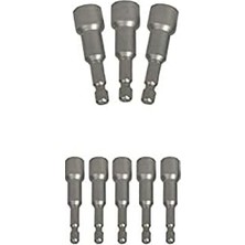 SÜS T 26133, Mıknatıslı Lokma Adaptör Seti, 8 Parça, Gri