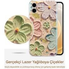 SÜS Ysm Coll. Uyumlu Yağlı Boya Resim Çiçekli Kamera Korumalı Tpu Silikon Telefon Kılıfı – Dayanıklı, Şık, Ince Tasarım, Hassas Uyum, Yükseltilmiş Kenar Koruması (11 Meadow)
