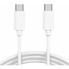 SÜS 15 Pro Max Için Type-C - Type-C Kablo Beyaz