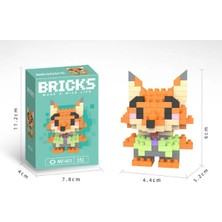 ForWhat Büro Ev Ofis Çocuk Hediyesi Için Mini Zootropolis Wilde Figürlü LEGO Obje