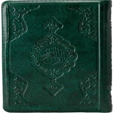 2 Renkli Yeşil Çanta Boy Kur'an-I Kerim (Yaldızlı-Kılıflı) 2 Renkli Kuranı Kerimler