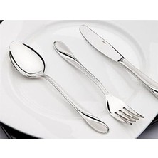 SÜS Nehir Safir Sade 12 Adet Taı Kaşık Takımı
