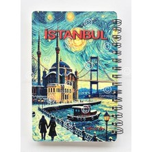 SÜS Mia Simli Defter Istanbul A5 Yeni Yıl Çizgisiz Spiralli 14X21 cm Ortaköy