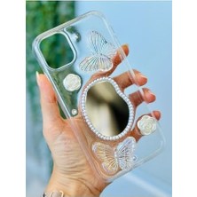SÜS 11 ile Uyumlu 3D Oyuncak Aynalı Kelebek Tasarımlı Yumuşak Silikon Kılıf