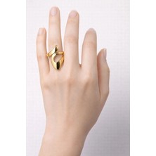 Blue Cat Bijouterie Dalgalı Ayarlanabilir Yüzük