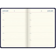 SÜS Letts A5 5 Yıllık Günlük, Krem Kağıt, 384 Sayfa, 8,25 x 5,75 x 0,75 Inç, Lacivert (B090024), Altın