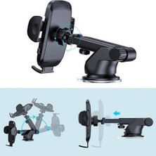 SÜS Araç Içi Telefon Tutucu Otomatik Klipsli Araba Için Ayarlanabilir Cam ve Torpido Için Yüksek Kalite Tutacak