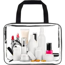 SÜS Bybaby Şeffaf Su Geçirmez Büyük Boy Makyaj Çantası, 1 Adet
