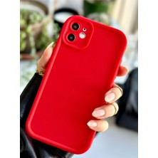 SÜS 11 Uyumlu (12 Görünümlü Köşeli) Darbe Önleyici Mat Lansman Silikon Kılıf - Kırmızı