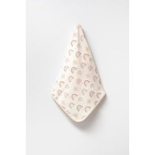 SÜS %100 Pamuk Baskılı, Çift Katlı Bebek Battaniyesi (Gökkuşağı)