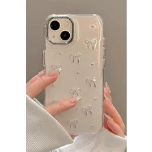 SÜS 14 Plus - 15 Plus Uyumlu Mini Fiyonk Tasarımlı Oyuncaklı Silikon Kılıf - Minifiyonk