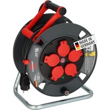 SÜS Profesyonel Serisi 25 Metre Kablolu 5 Soketli Isınma Sigortalı Cablepilot Özellikli Dış Mekan Makaralı Kablo