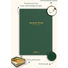 SÜS Memory Book Hatıra Defteri Altın Kenarlı Anı Albümü Yeşil