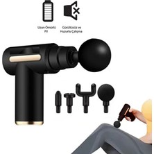 MİNGODAN Masaj Tabancası Spor Sonrası Kas Gevşetici Fitness Recovery Aleti Şarjlı Kablosuz Derin Doku Masaj Cihazı 6 Kademeli Profesyonel