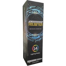 SÜS Rgb Mouse Pad 80X30 Cm, 4 mm Kalınlık, Parlak Su Geçirmez Yüzey, Oyuncu Gaming Xxl Mausepad, 14 Farklı Renk Modu (Parlak Siyah)