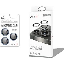 SÜS 17 Pro Için Cl-12 Premium Safir Parmak Izi Bırakmayan Anti-Reflective Kamera Lens Koruyucu (Lacivert)