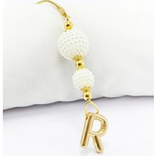 Biuti Iki Kat Incili Harfli Dikiz Ayna Süsü R Harfi, Gold Renkli Hediyelik Yeni Araba Hediyesi