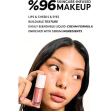 SÜS Cream Co. Allık Ruj Göz Farı Glow Tint Dusty Rose, Nemlendirici Makyaj, 507 Gülkurusu, Hyaluronik Asit Peptit