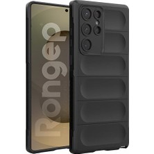 SÜS Galaxy S25 Ultra Için Koruyucu Kalın Yapılı Rugged Tpu Silikon Kılıf Kamera Yükseltili Içi Süet Dokulu Kenarları Darbe Emici ve Kayma Önleyici Özellikli Tam Kaplayan Koruyucu Kılıf