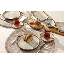 SÜS Hypnosis Bej 30 Parça 6 Kişilik Kahvaltı Takımı