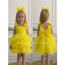 Shclothing Accessory Kız Çocuk Düğün Doğum Günü Parti Elbisesi