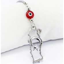 Biuti Dikiz Ayna Süsü, Ajurlu Metal Türkiye Haritası, Kırmızı Cam Nazar Boncuklu