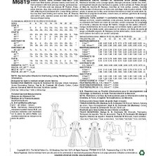 SÜS Mccall's Patterns Kesim Örneği