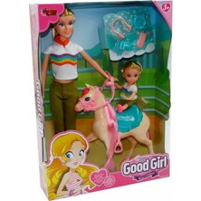 NW NessiWorld WG-115162 Kutulu 29CM Atlı Kızı ve Anne Bebek - Vardem Oyuncak