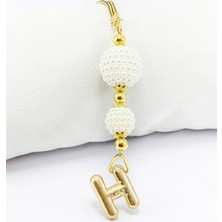 Biuti Iki Kat Incili Harfli Dikiz Ayna Süsü H Harfi, Gold Renkli Hediyelik Yeni Araba Hediyesi