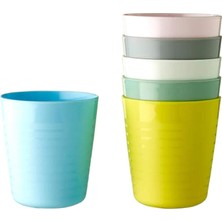 SÜS Kalas 004 613.79 Çocuk Plastik Bardağı Pastel Çok Renkli 17 cm (6'lı Paket)