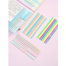 SÜS Şeffaf Renkli Yapışkanlı Not Kağıdı Karma Şerit (Karma Şerit 3)