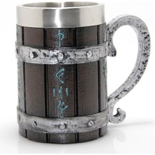 EkoAlışverişDünyam Paslanmaz Çelik Tasarım Kupa Bardak (Xl Boyut)