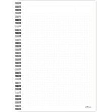 SÜS Lé 2018045/2 Polygonal Esnek Karton Kapak, Siyah Spiralli Renkli Kenar Boyama Kareli Squared / Helmet