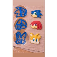 Günyan Store Sonic Temalı 3’lü Kurabiye Kalıbı Seti ( Sonic, Knuckles ve Tails)