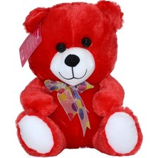 NW NessiWorld 1181KR Selay, Kırmızı Oturan Ayı 30 cm