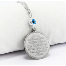Biuti Çift Taraflı Vazar Boncuğu Çelik Ön Allah Ayetel Kürsi Arka Felak Nas Ihlas Araba Dikiz Ayna Süsü