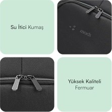SÜS MCC-505 Bg Move 15.6 Inç Laptop Sırt Çantası, Mackbook Sırt Çantası, Bilgisayar ve Notebook Çantası, Kadın Erkek Bilgisayar Iş Çantası, Üniversite Okul Çantası, Siyah-Gri