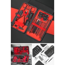 SÜS Buffer 24 Parça Deri Çantalı Seyahat Tipi Manikür Pedikür Seti, PRA-12708192-4045