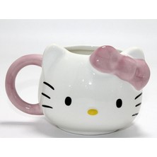 EkoAlışverişDünyam 3D Hello Kitty Tasarımı Porselen Kupa Bardak