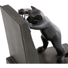 SÜS Deco Polystone Kedi Kitap Desteği Için Çift Kitap LOVERS-(44690)