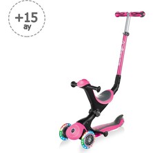 NW NessiWorld Globber Go Up Deluxe Scooter (Işıklı) Pembe