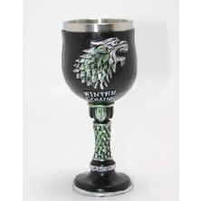 EkoAlışverişDünyam Game Of Thrones House Stark 3D Kabartmalı Çelik Kadeh Bardak