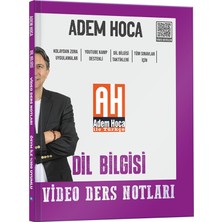 SÜS Adem Hoca Tüm Sınavlar Için Dil Bilgisi Video Ders Kitabı Kr Akademi Yayınları