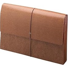 SÜS Kapaklı ve Kordon Kapamalı Klasik Genişleyen Dosya Cüzdanı, 5-1/4" Genişleme, Yasal Boyut, Redrope, Kutu Başına 10 Adet (71376)